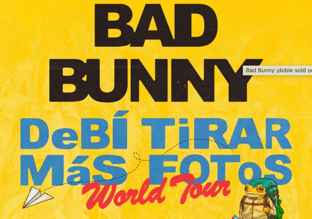 bad bunny nueva fecha para debi tirar mas fotos world tour en argentina